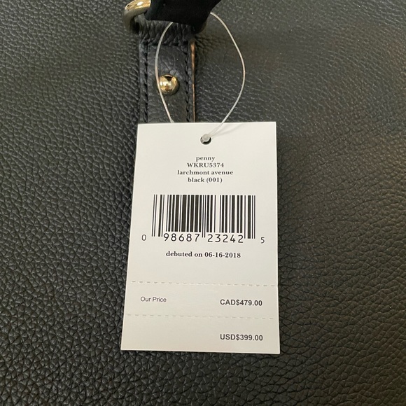 NWT Kate Spade Penny Black Larchmont Avenue Tote Pebble Leather - Picture 4 of 8